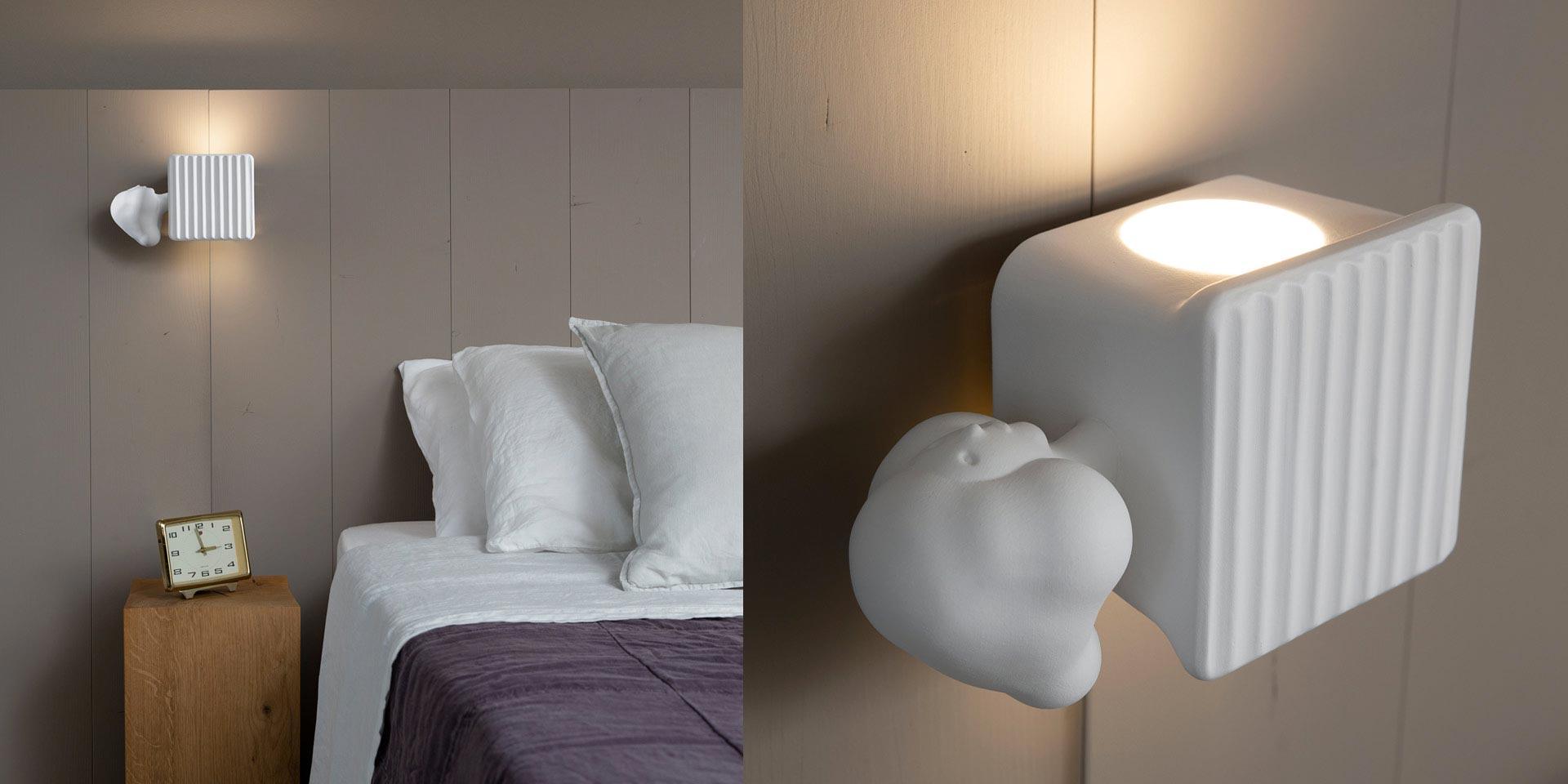 BINARELL LED direct-indirect light ceramic wall light