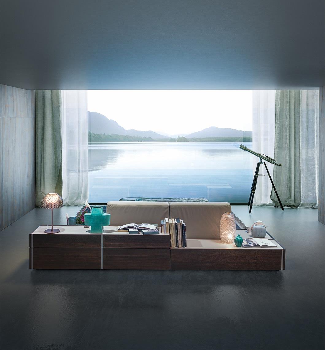 DA-DO SYSTEM Rectangular lacquered chest of drawers with integrated handles