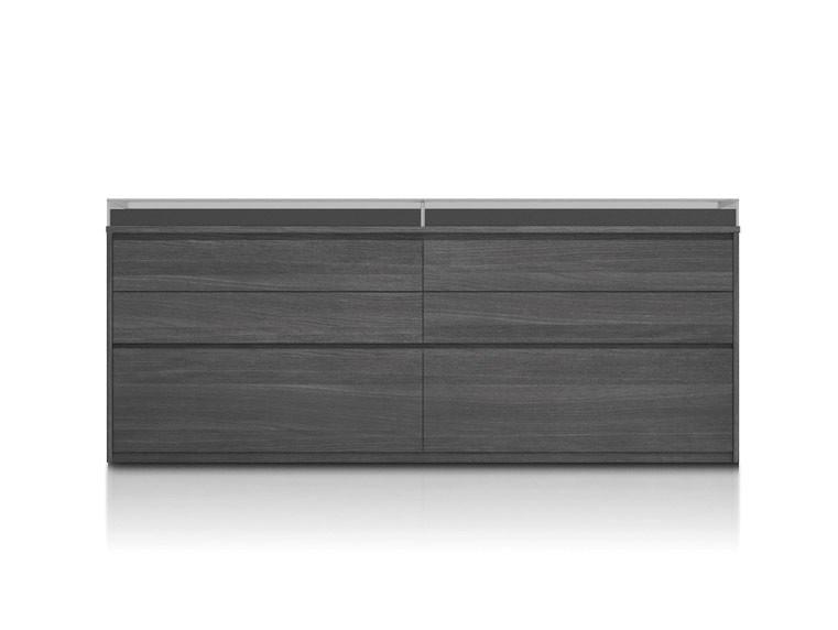 ISLAND Wooden walk-in wardrobe