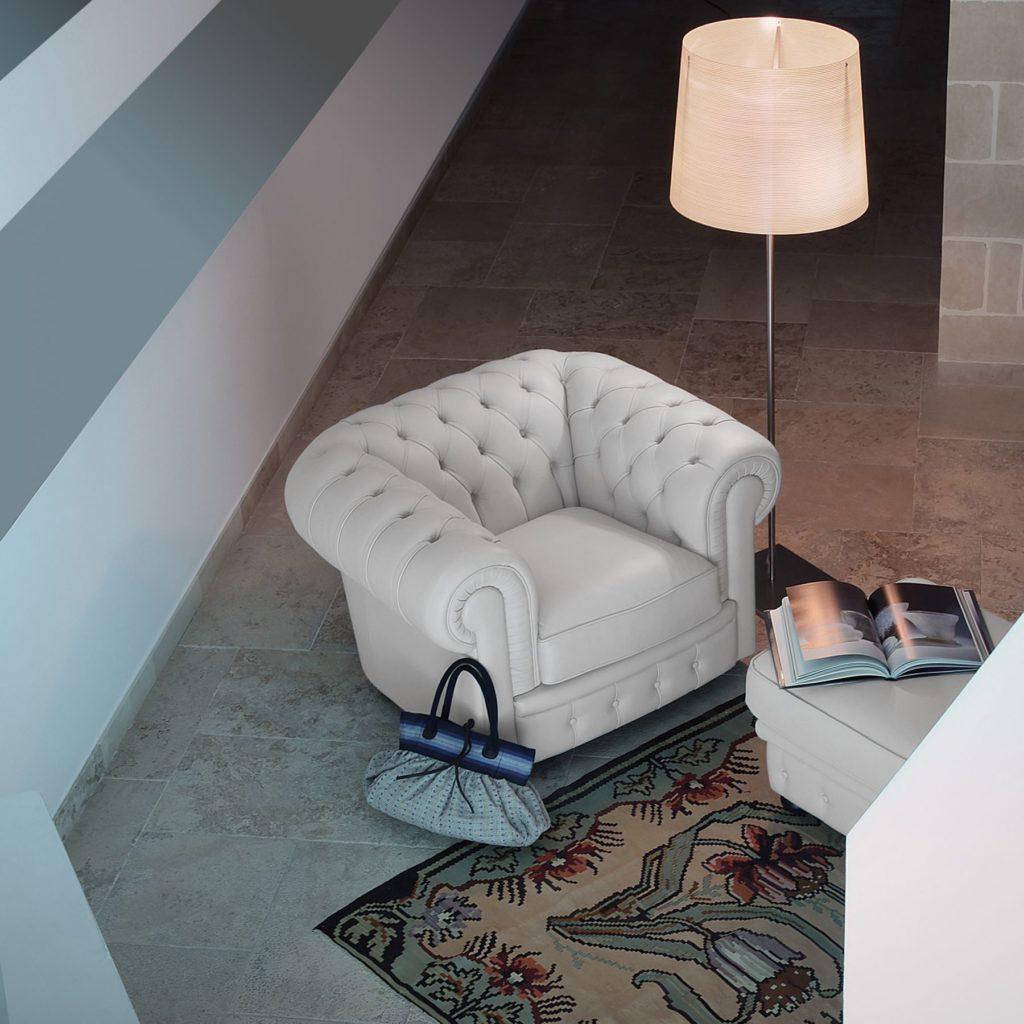SIR WILLIAM Modular leather sofa