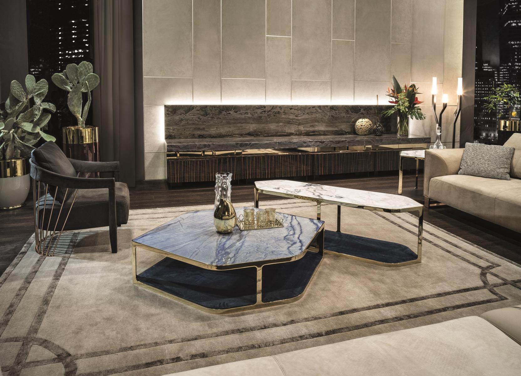 TERRANCE Modular metal sideboard with doors