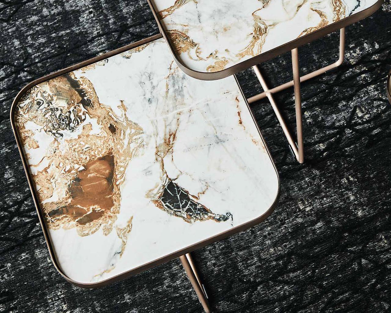BENNY Square metal coffee table