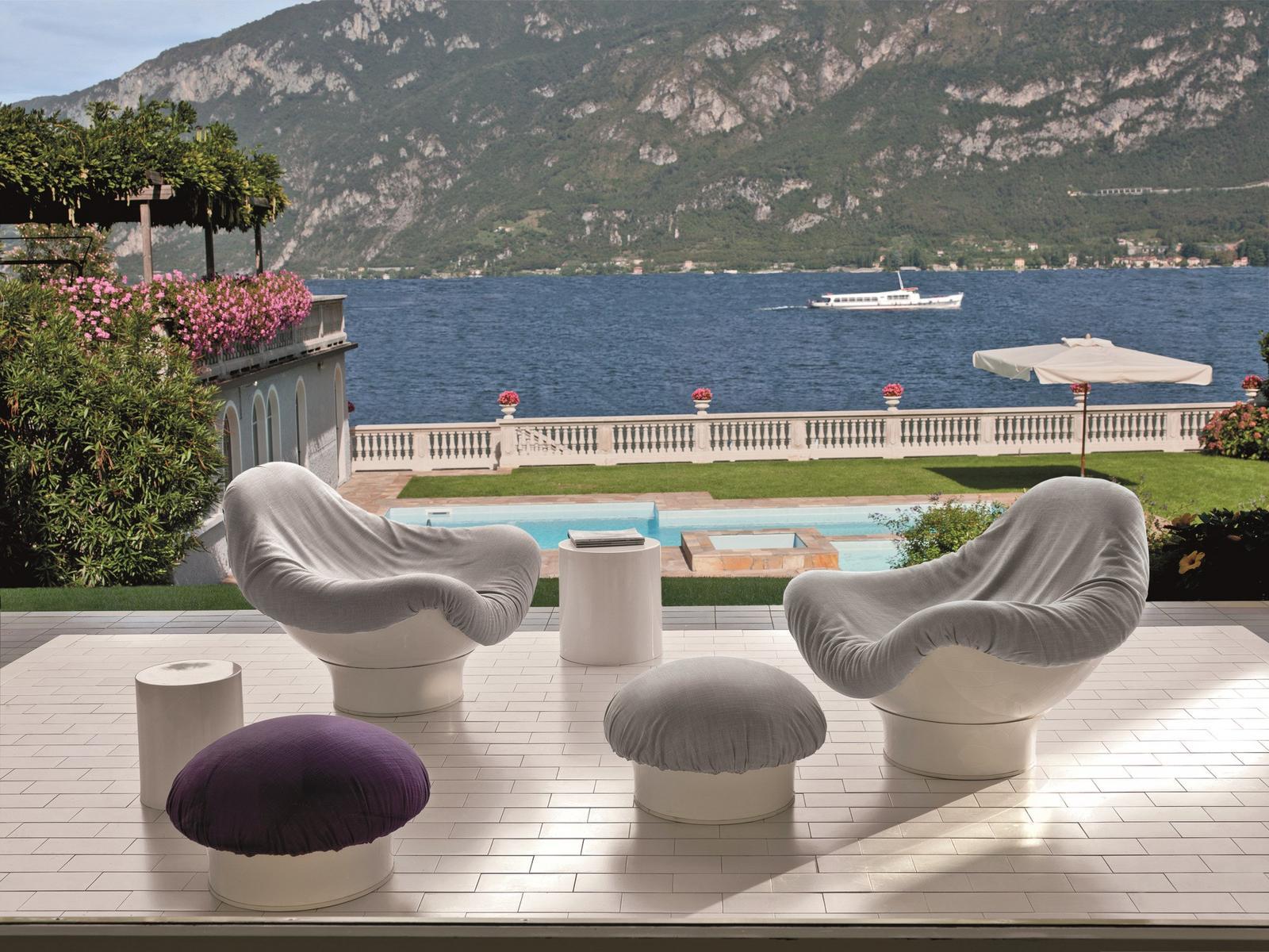 RODICA Fabric outdoor armchair