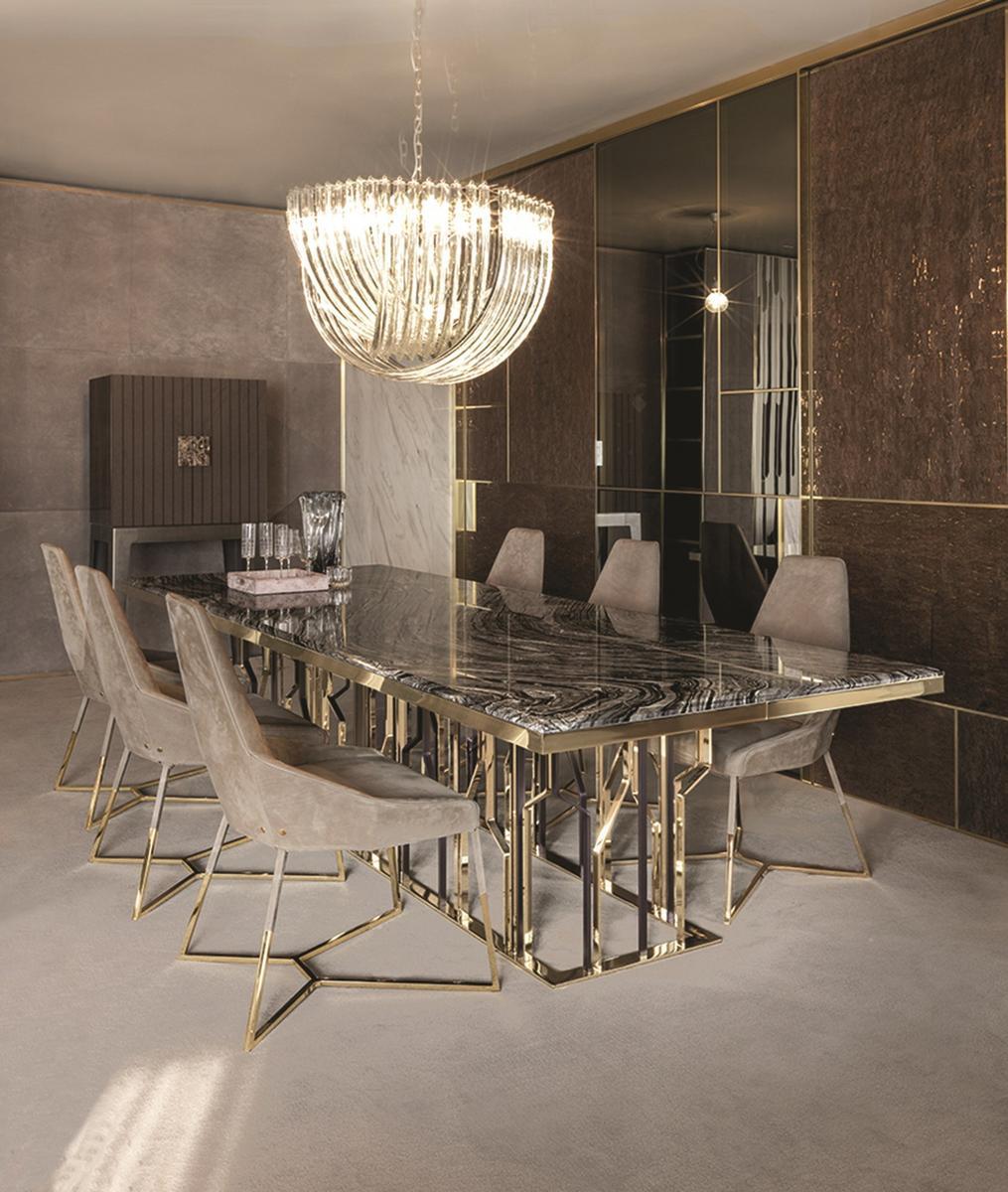 GINZA Rectangular metal table
