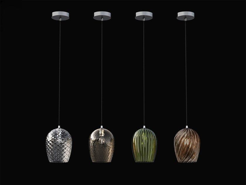 NUCE 4011/SL Blown glass pendant lamp