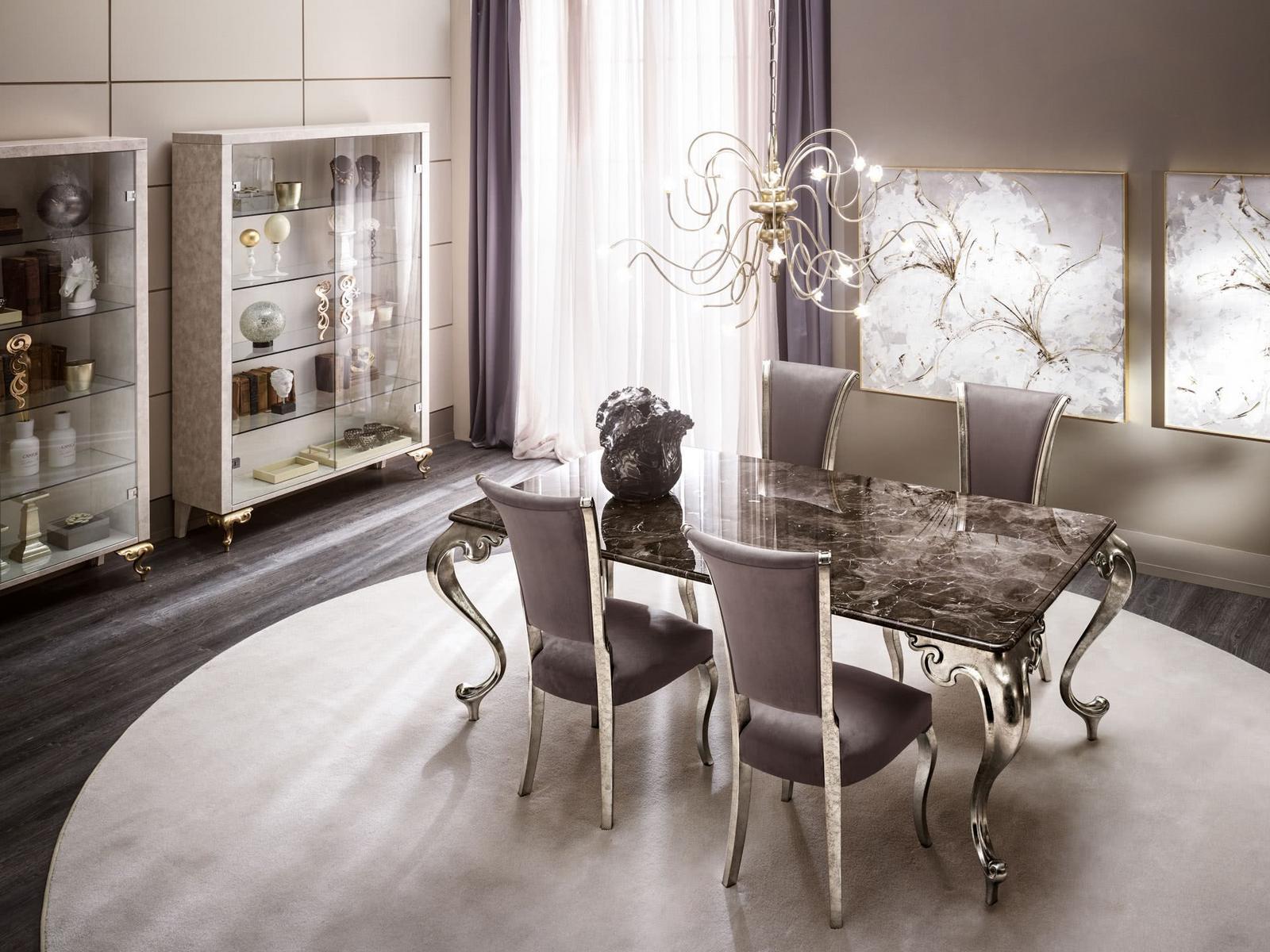 GEORGE Rectangular marble table