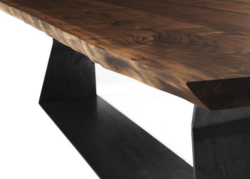 BEDROCK Rectangular veneer table