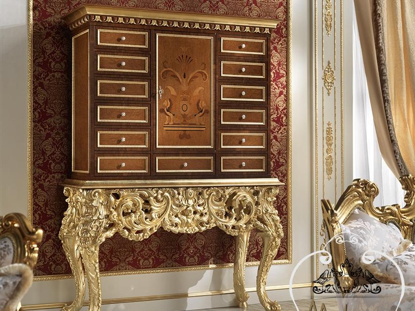14611 Wooden highboard with drawers