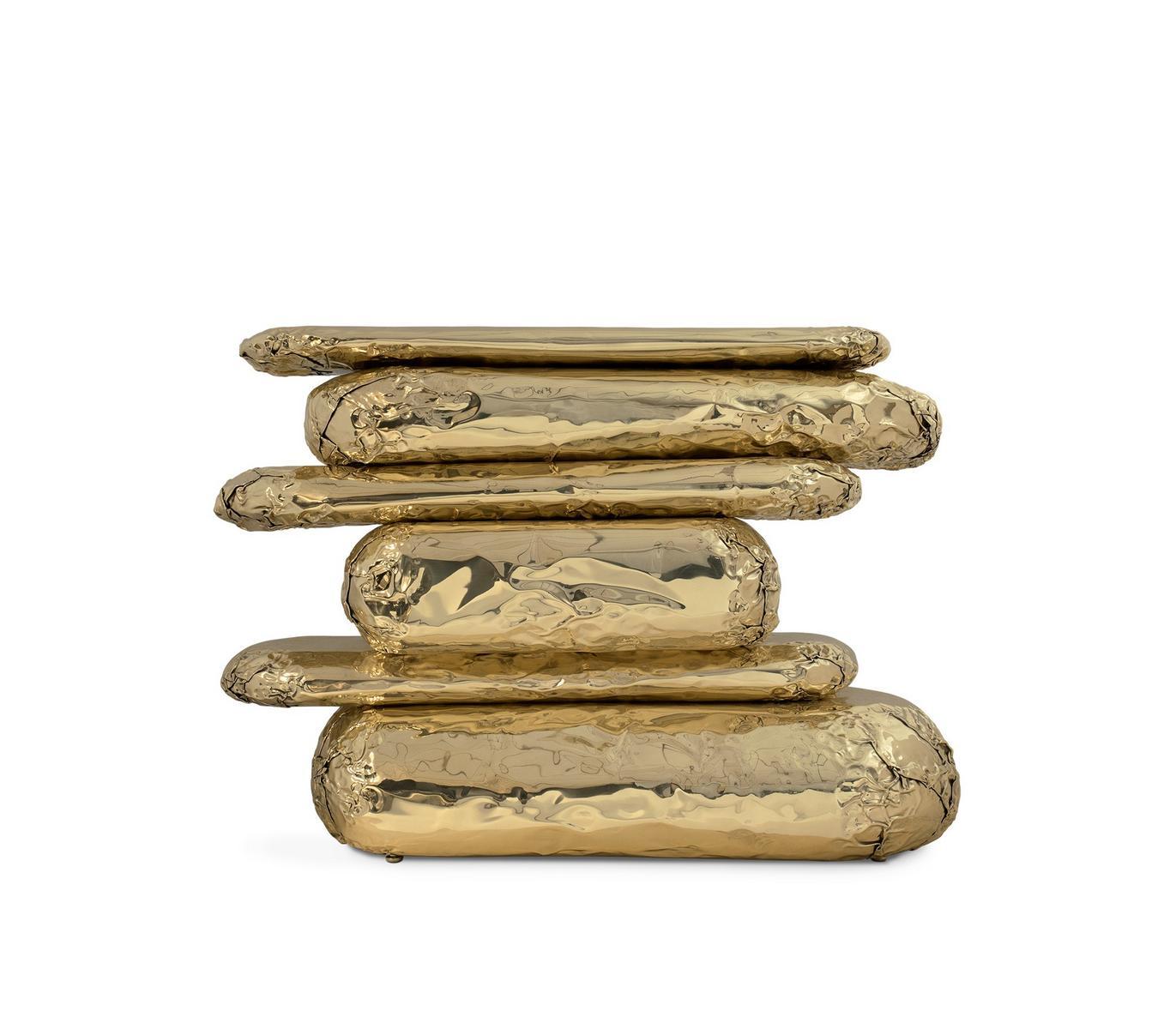 STONEHENGE Brass console table