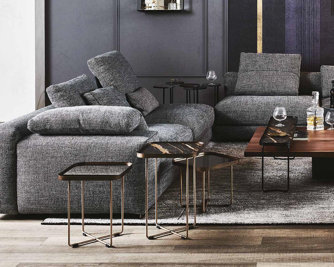 BENNY Square metal coffee table