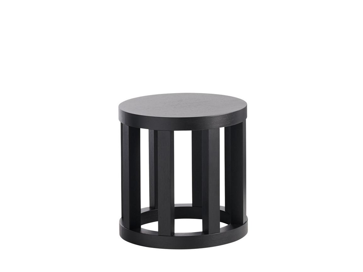 RONDÒ Round oak coffee table