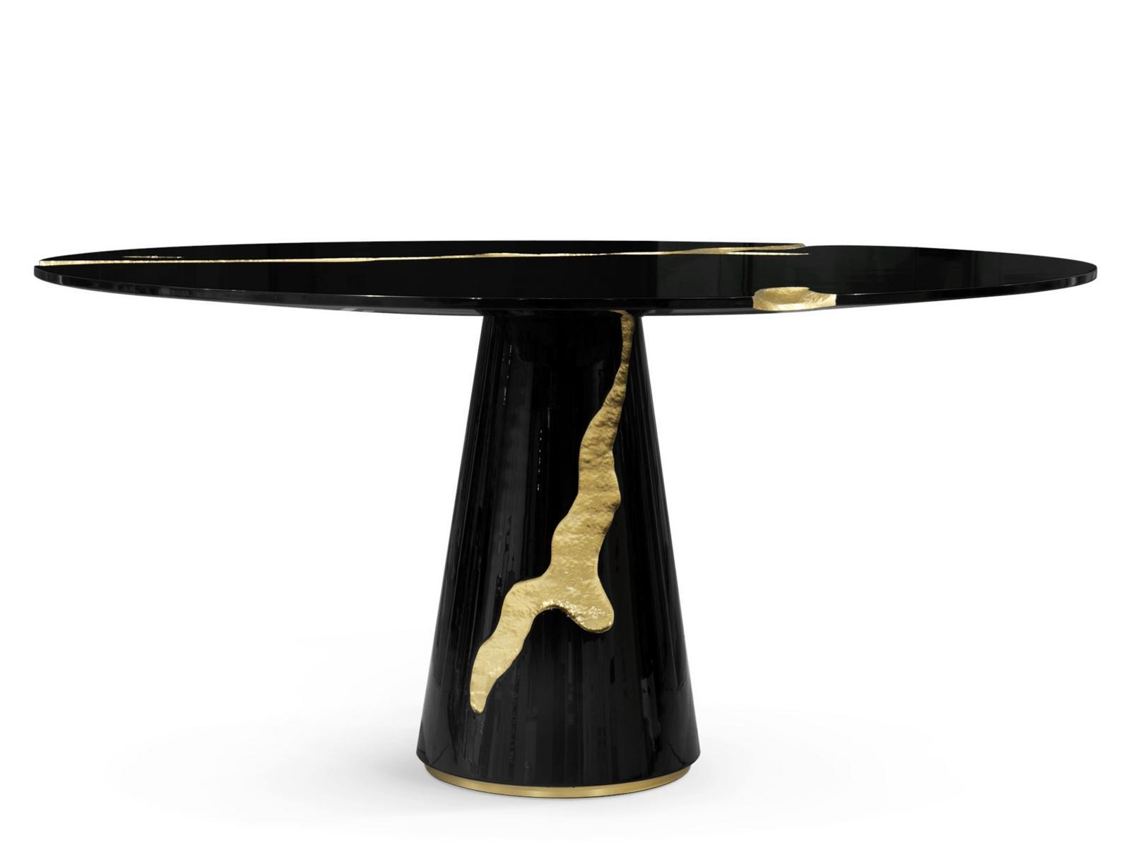 EMPIRE Round wooden dining table