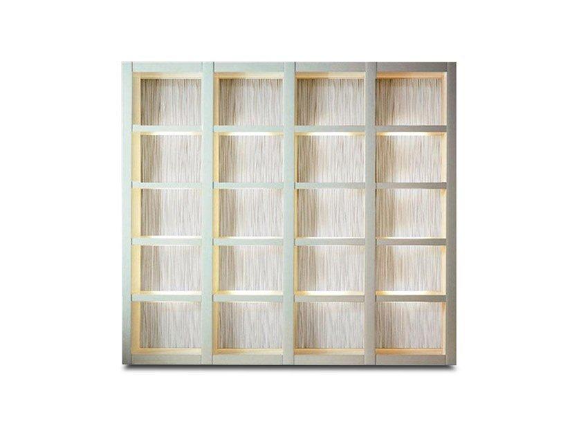 DUNE Wooden bookcase with built-in lights