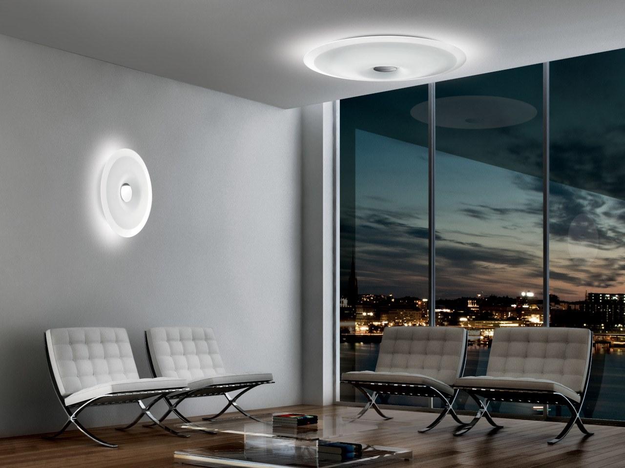 PLANET P-PL 48 Screen printed glass wall lamp / ceiling lamp