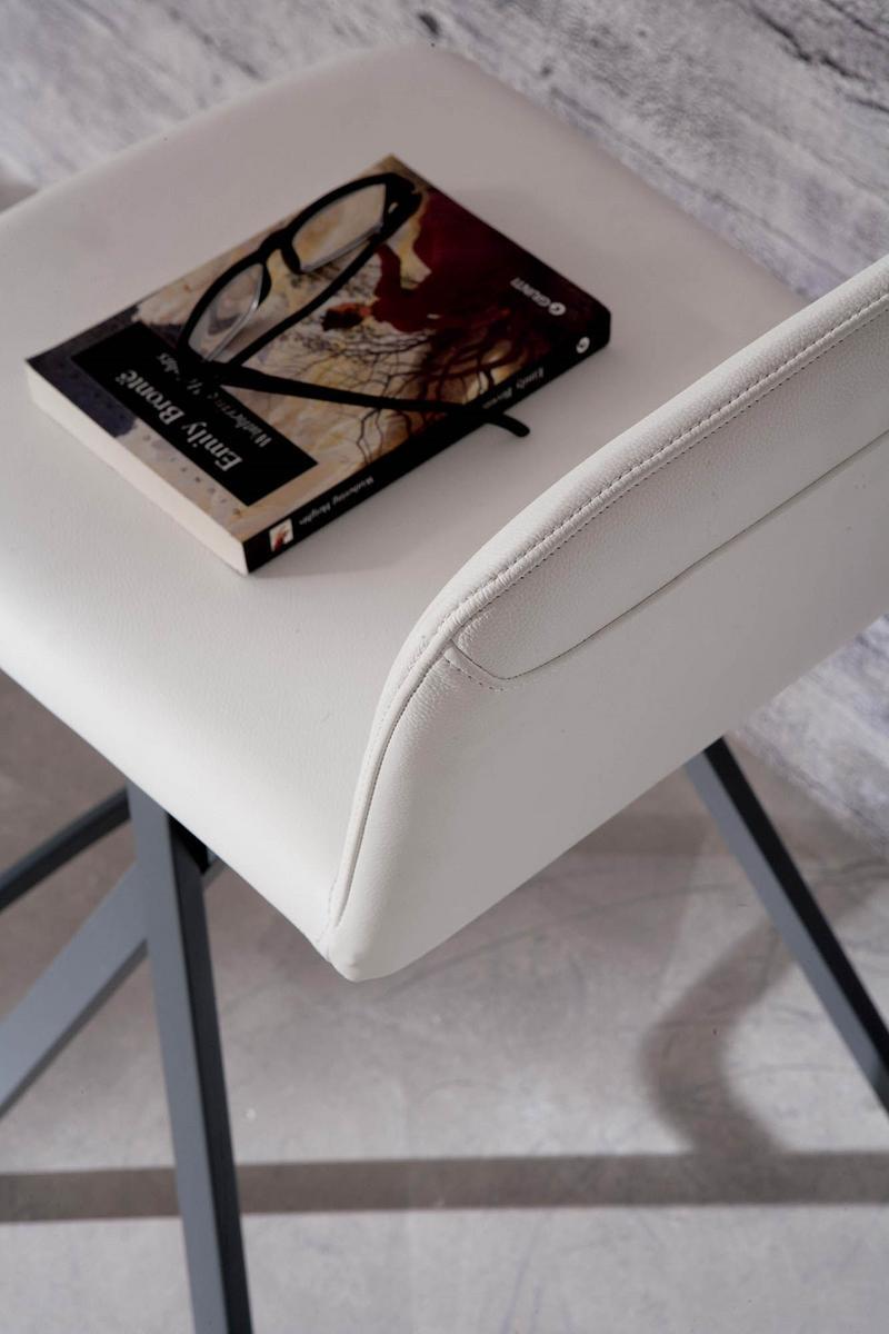 CHARLIE High leather stool
