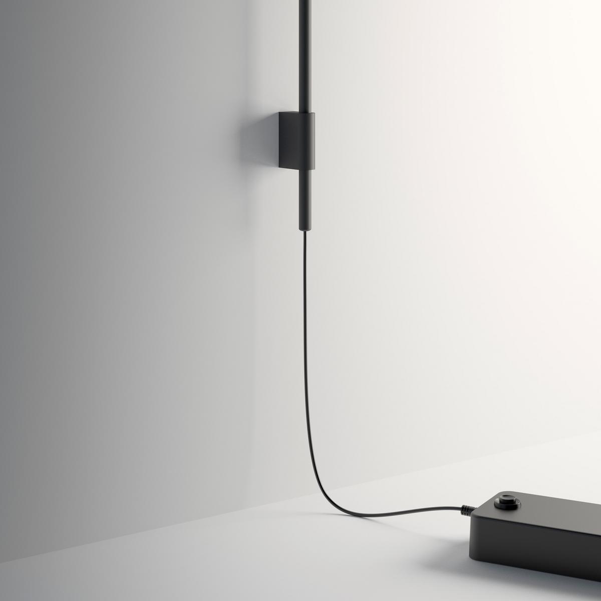 TEMPO 5764_5765 LED direct light steel wall lamp with fixed arm