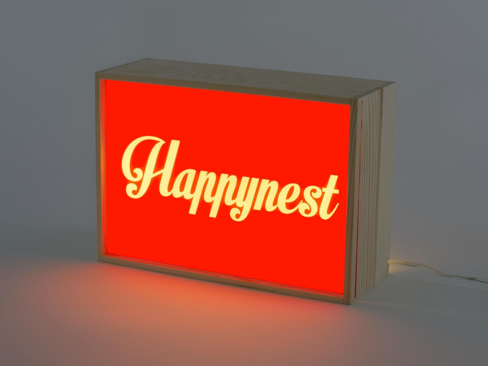HAPPYNEST Wooden Light letter