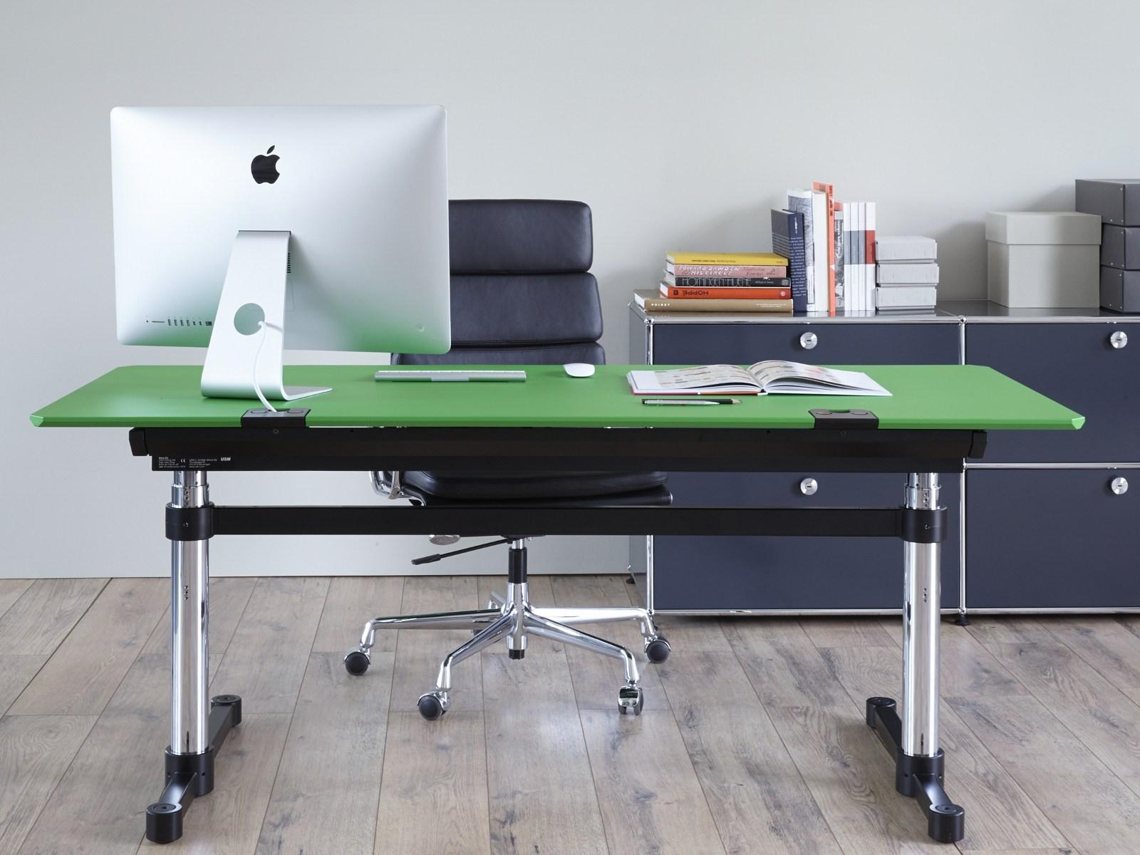 KITOS M Height-adjustable rectangular MDF office desk