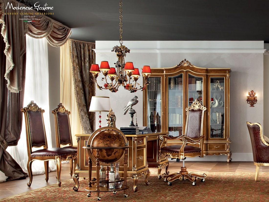 12303 Rectangular solid wood office desk with drawers