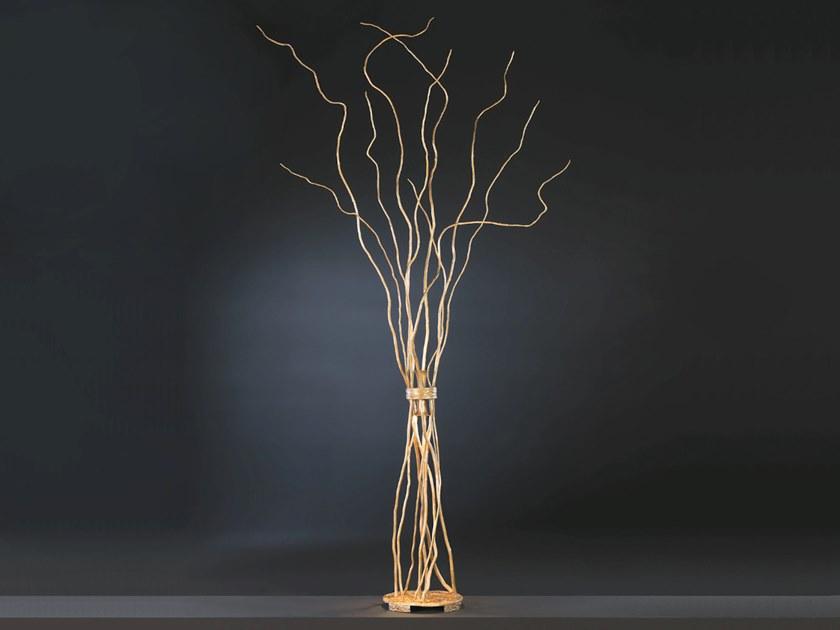 WIND PA635/2 LED handmade bronze floor lamp