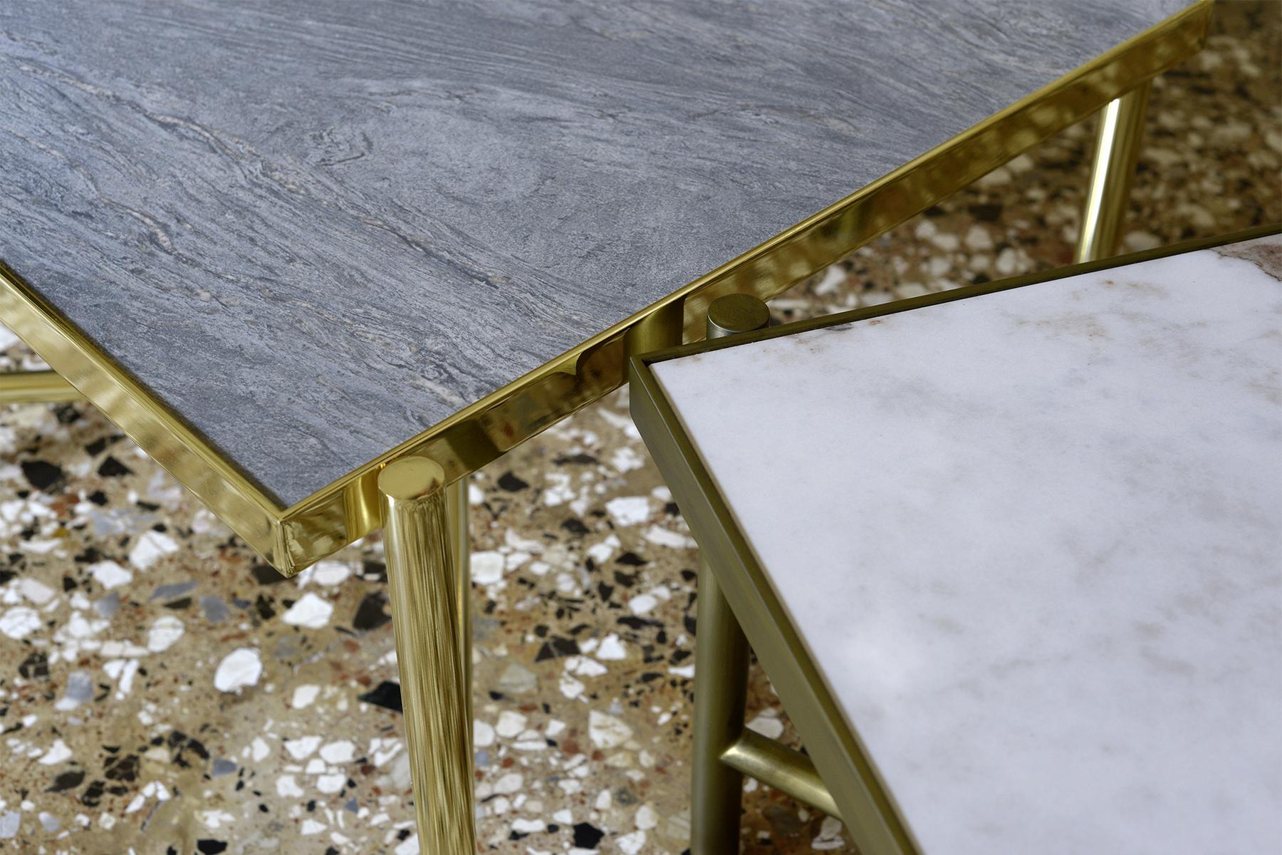 REA Low square ceramic coffee table