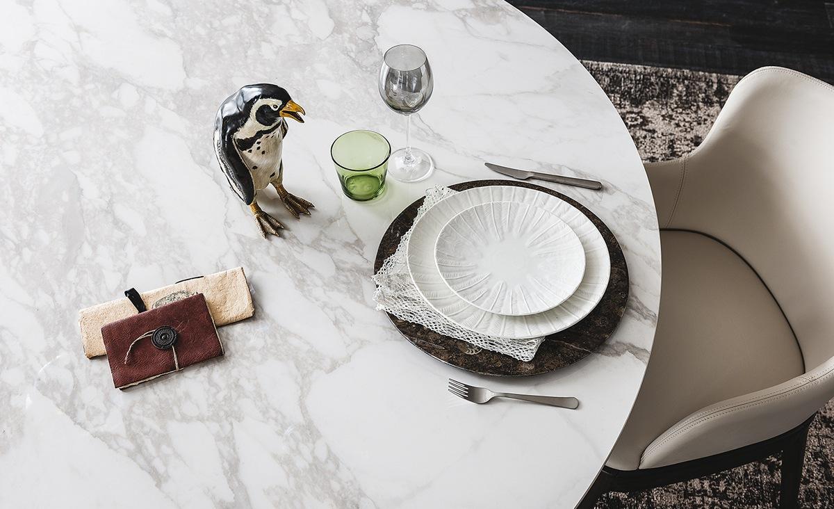 GORDON KERAMIK Oval ceramic table