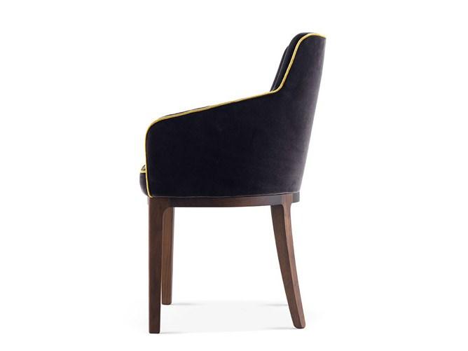 HARRIS Fabric chair with armrests