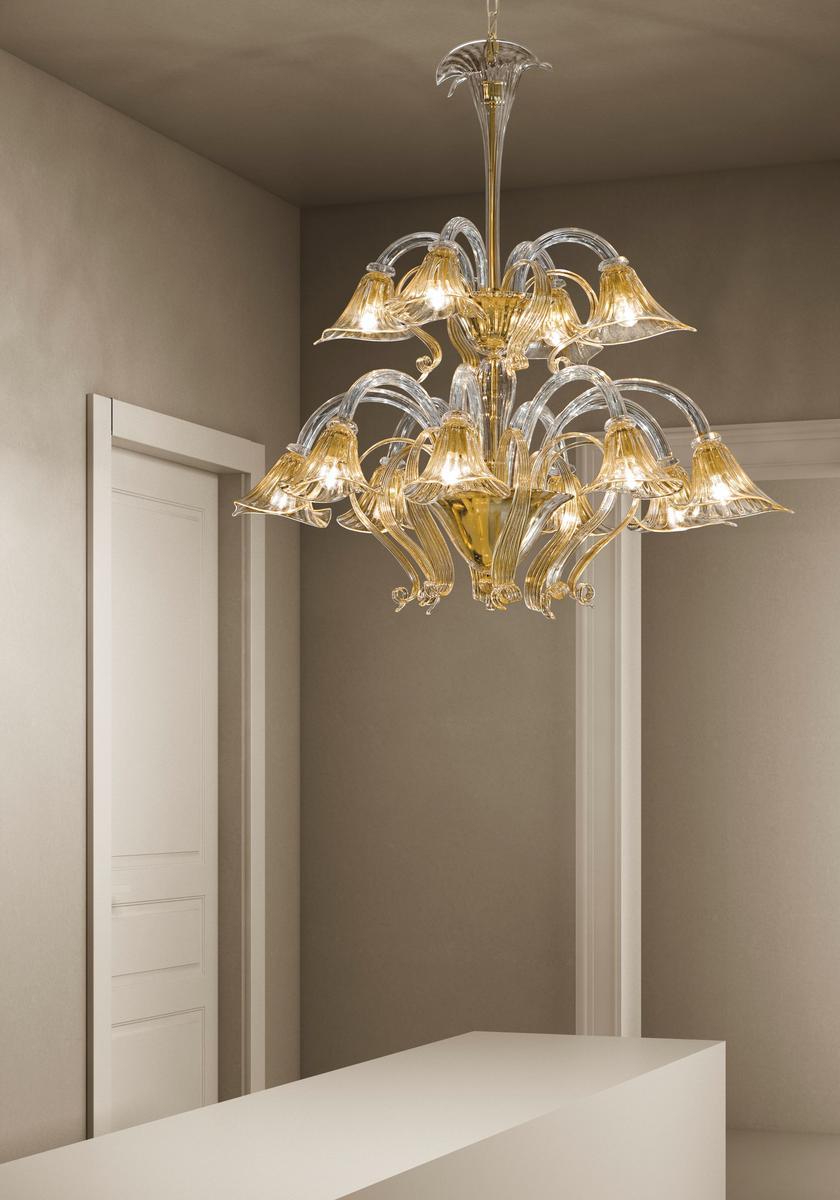 GRIMANI Blown glass chandelier