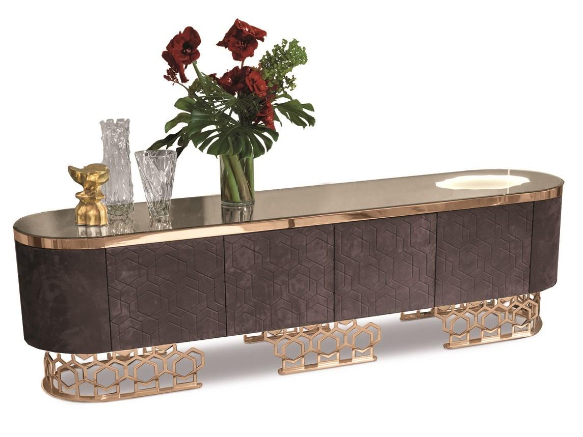 VICKY Stone sideboard with doors