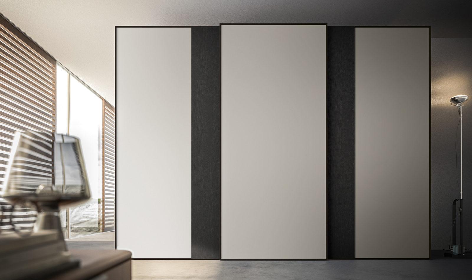 FRAME Modular lacquered wardrobe with drawers