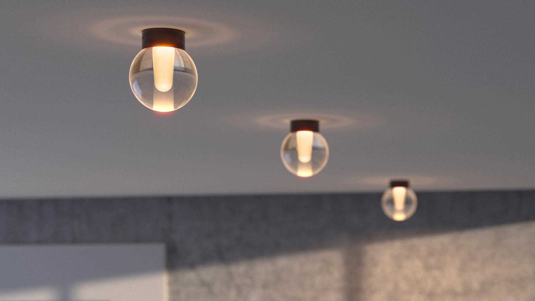 ALASKA TRIMLESS LED semi-inset glass spotlight