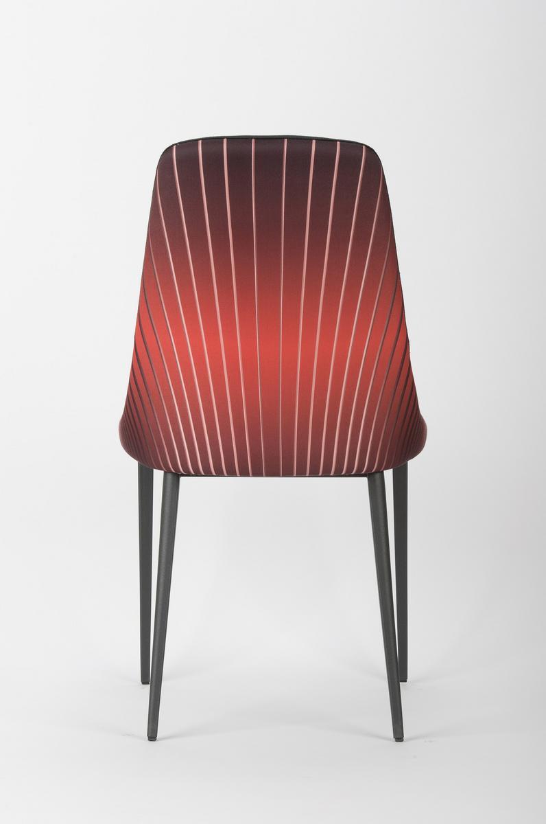 SOFIA Upholstered high-back fabric chair