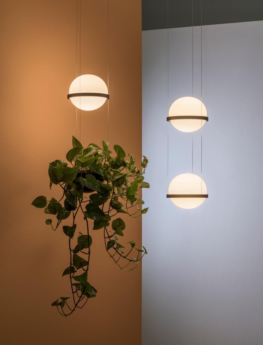 PALMA LED blown glass pendant lamp