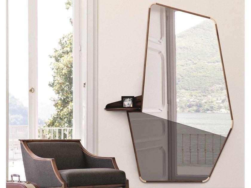 OPS 2 Mirror with shelf and wooden frame