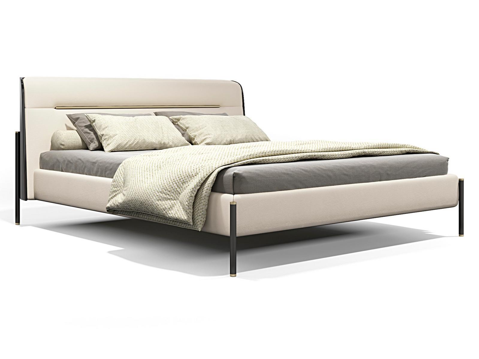 MAYFAIR Fabric king size bed with upholstered headboard