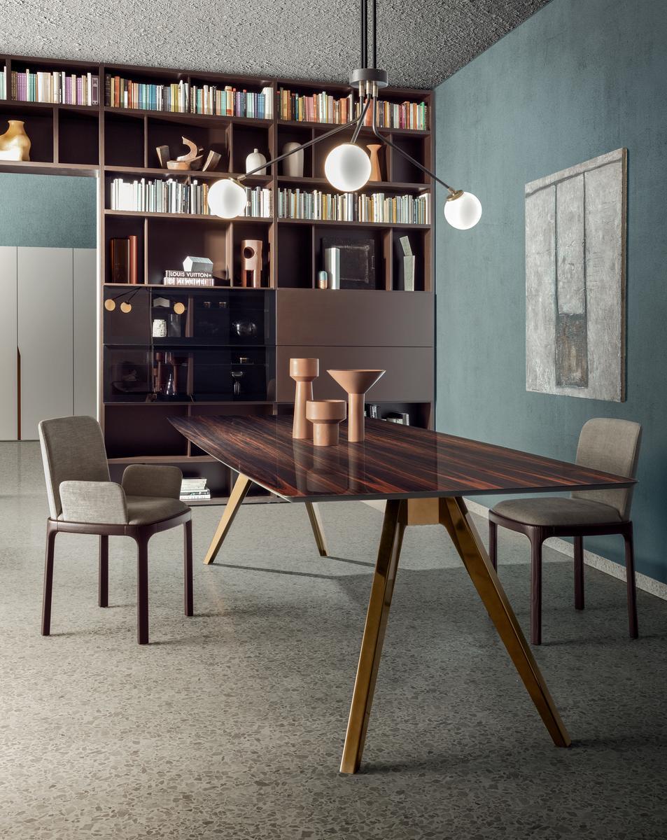 DELTA Rectangular marble table