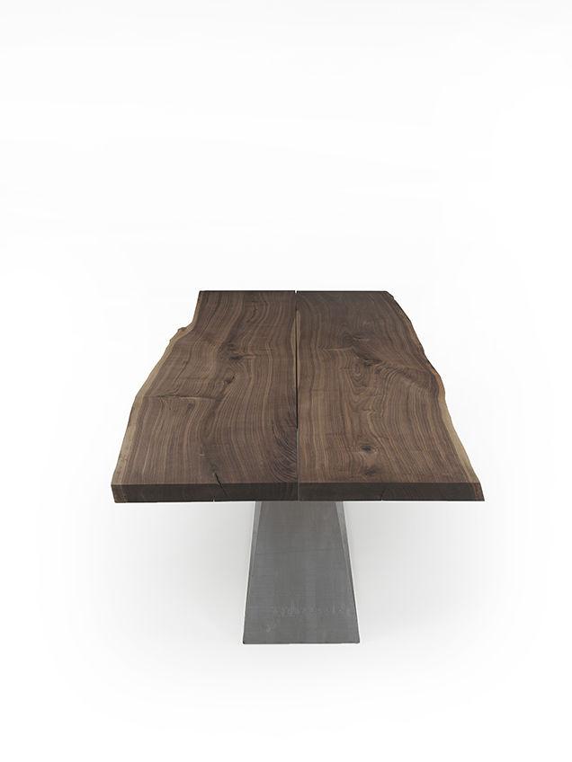 BEDROCK Rectangular veneer table