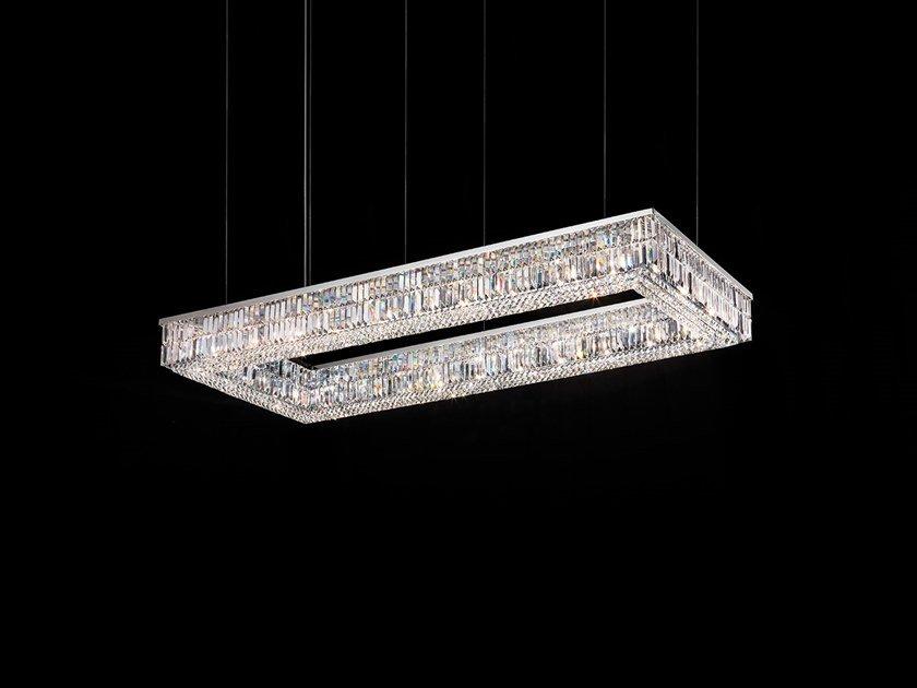 IMPERO &AMP; DECO VE 760 S RC Incandescent metal pendant lamp with crystals