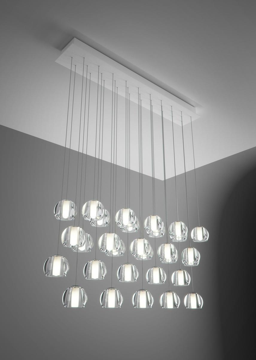 MULTISPOT BELUGA Direct light crystal pendant lamp