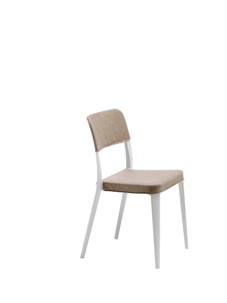 NENÈ S-TS Contemporary style stackable plastic restaurant chair with removable cover