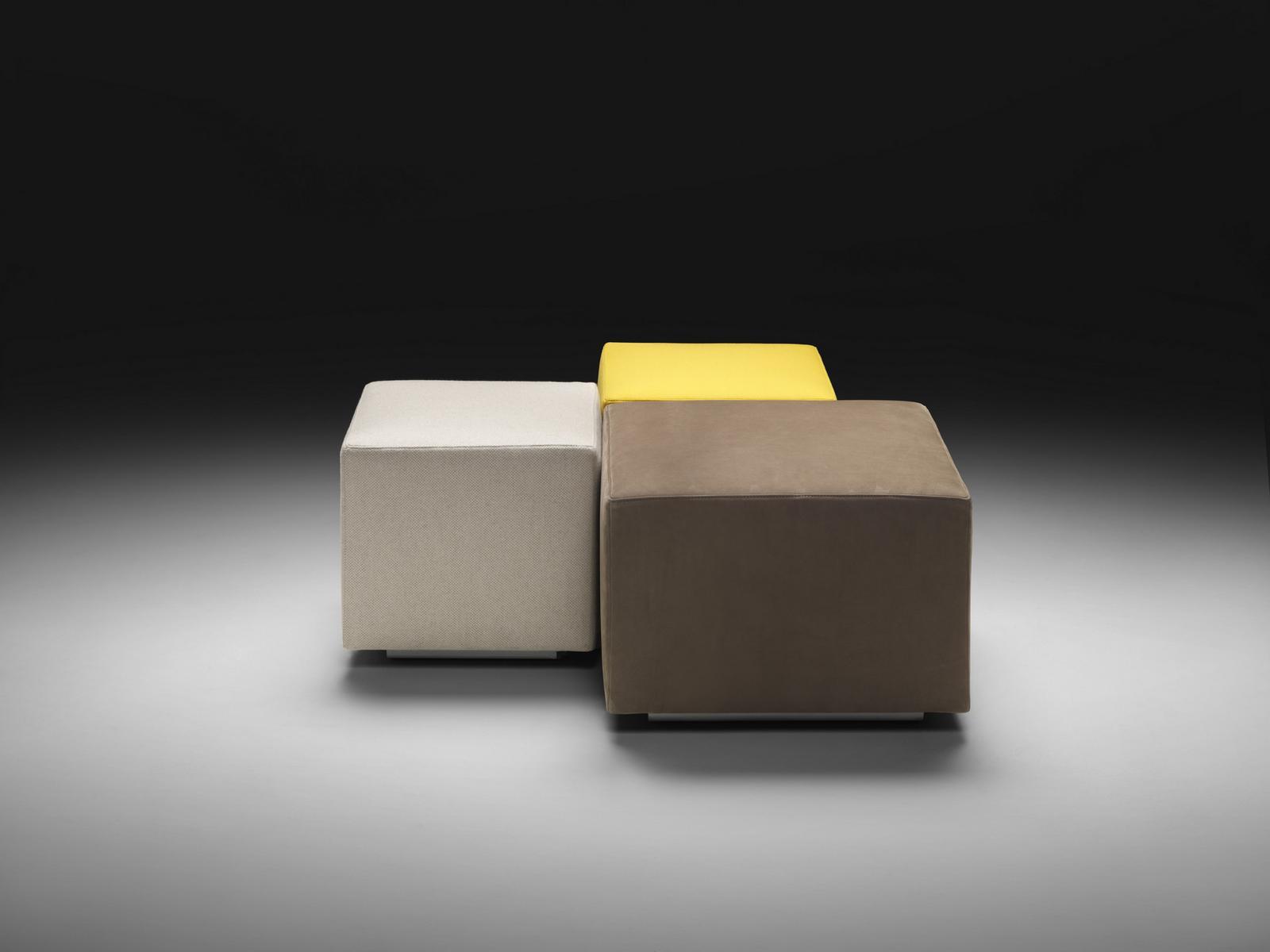 ADAGIO Modular square fabric pouf