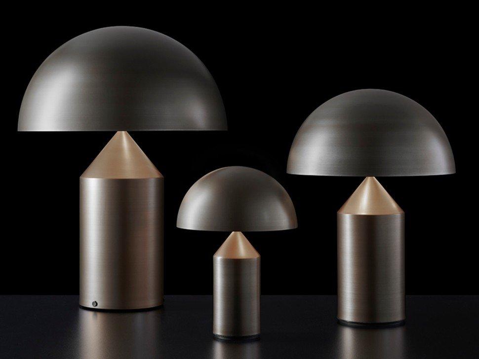 ATOLLO BRONZE Bronze metal table lamp