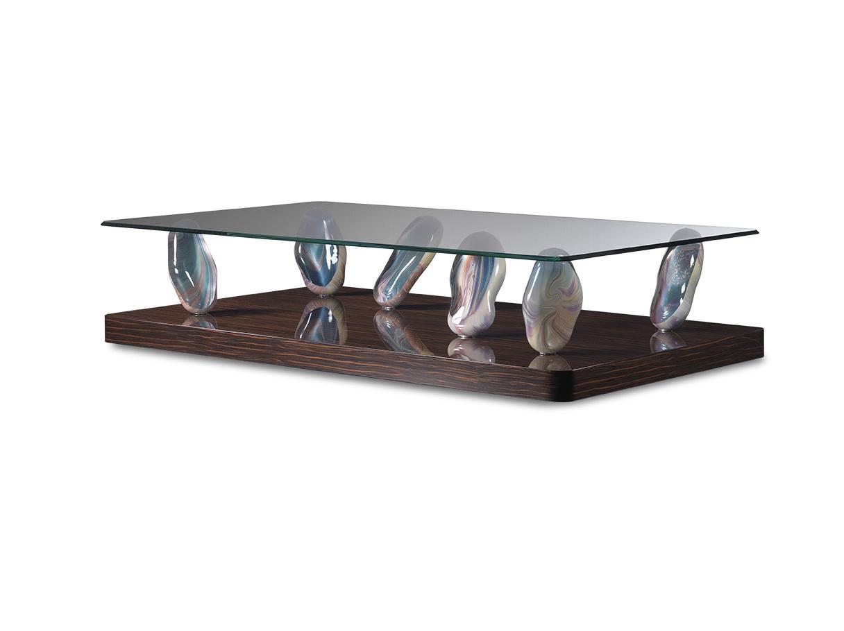SASSI Rectangular glass coffee table