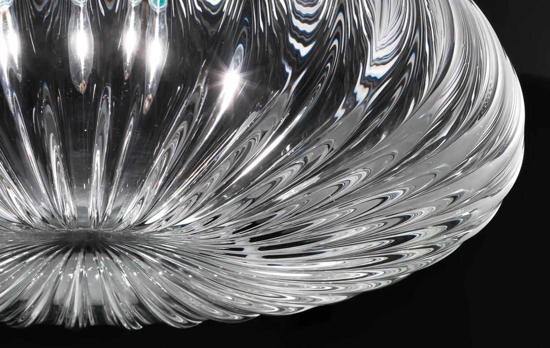 DIAMANTE FA LED direct light Murano glass ceiling lamp