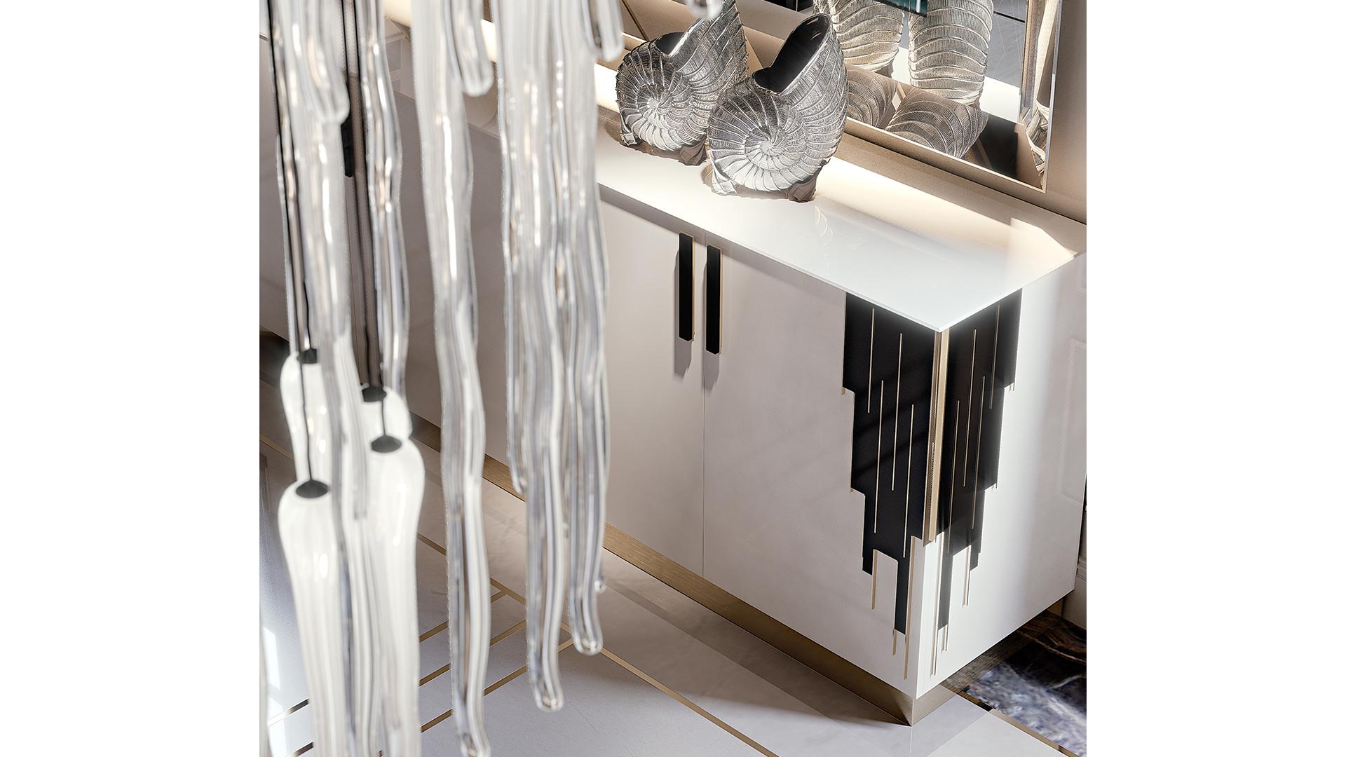 BELLE EPOQUE Wooden sideboard with doors