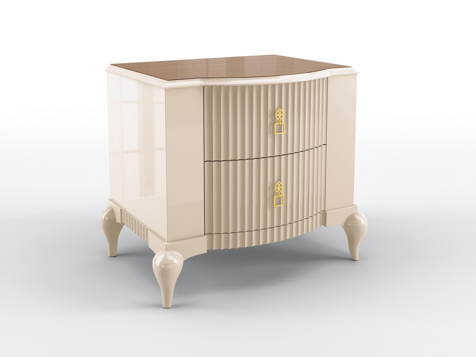 BUSTER Rectangular bedside table with drawers
