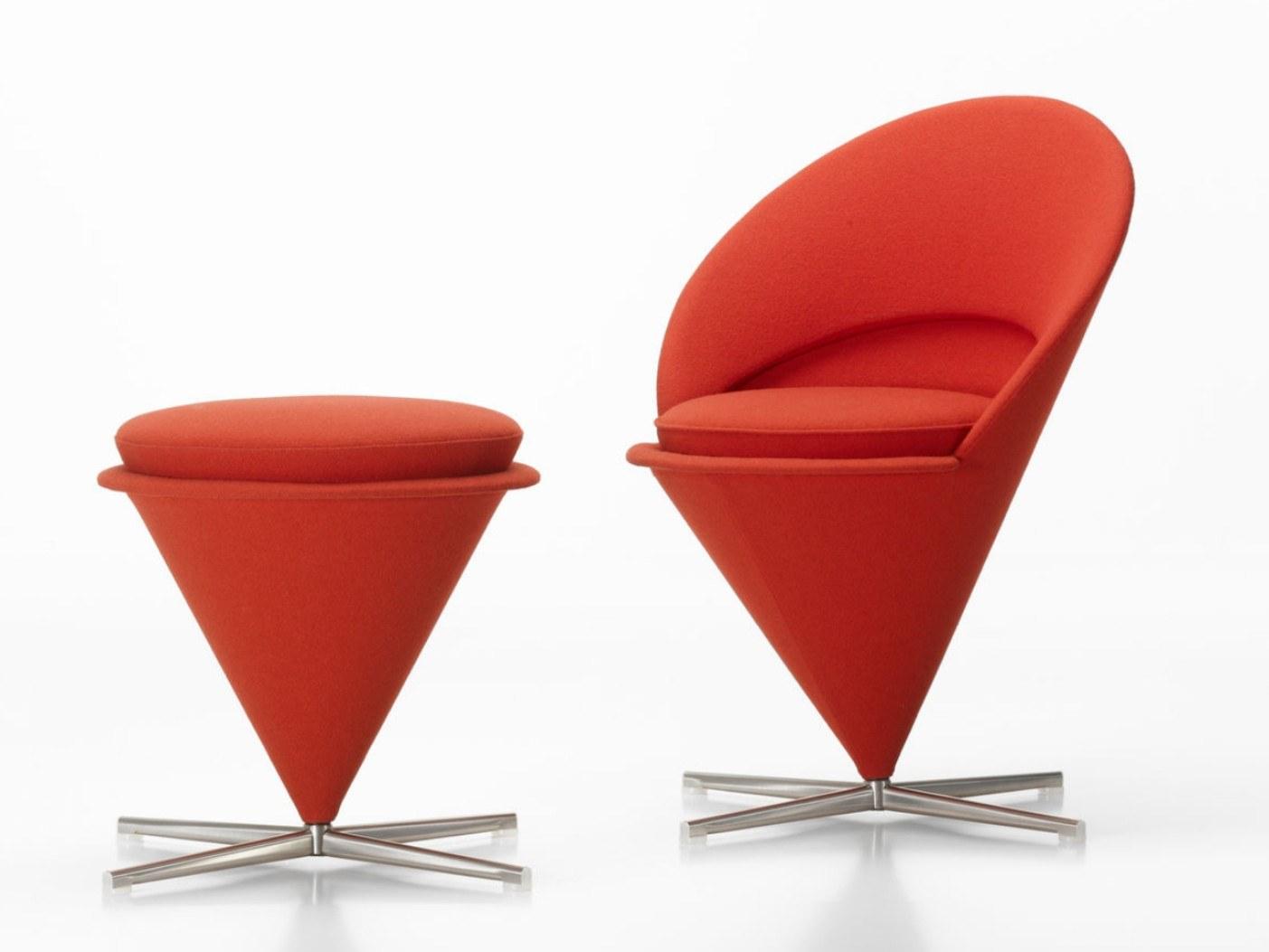 CONE CHAIR Upholstered fabric chair
