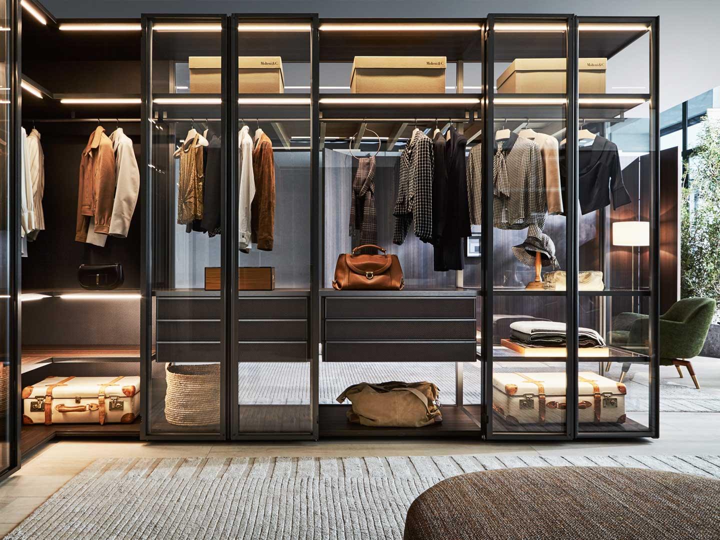 GLISS MASTER GLASS Glass cabinet door for wardrobes