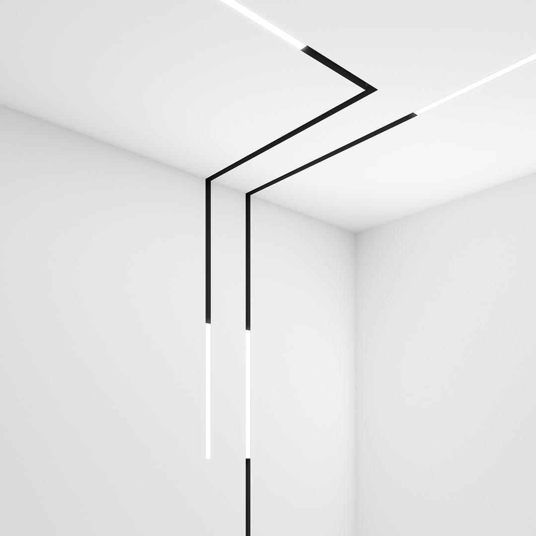 LINE 48V 550 Aluminium linear lighting profile for LED modules