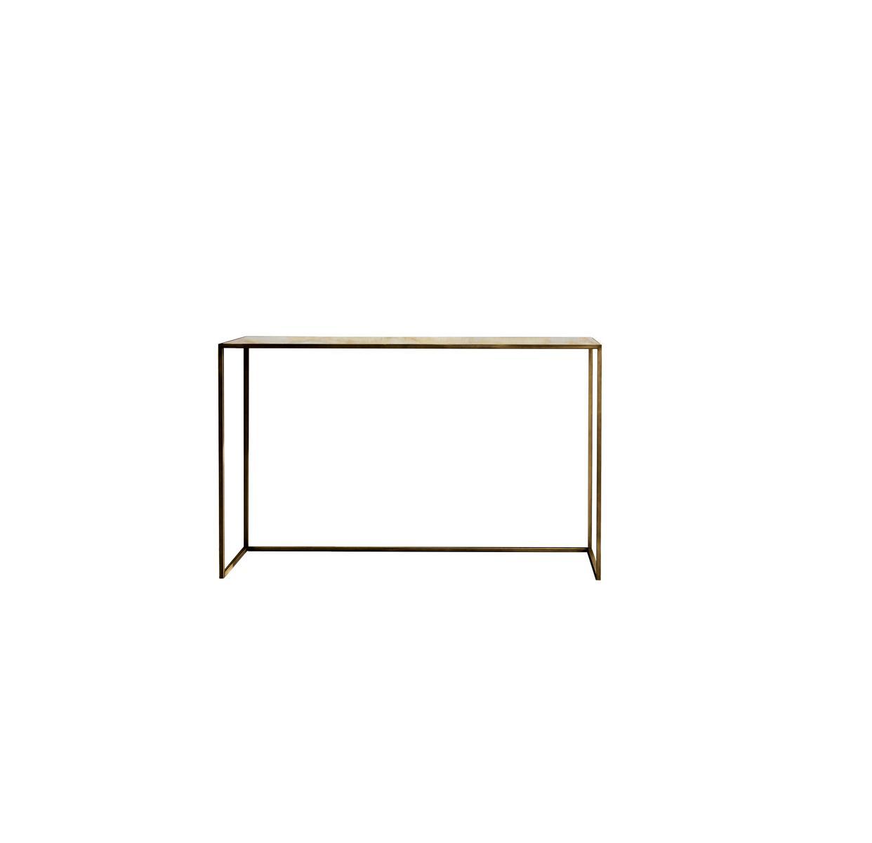 QUADRO Rectangular ceramic console table